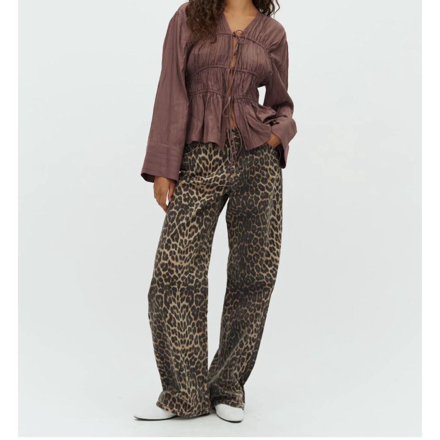 Cadian leopard jeans