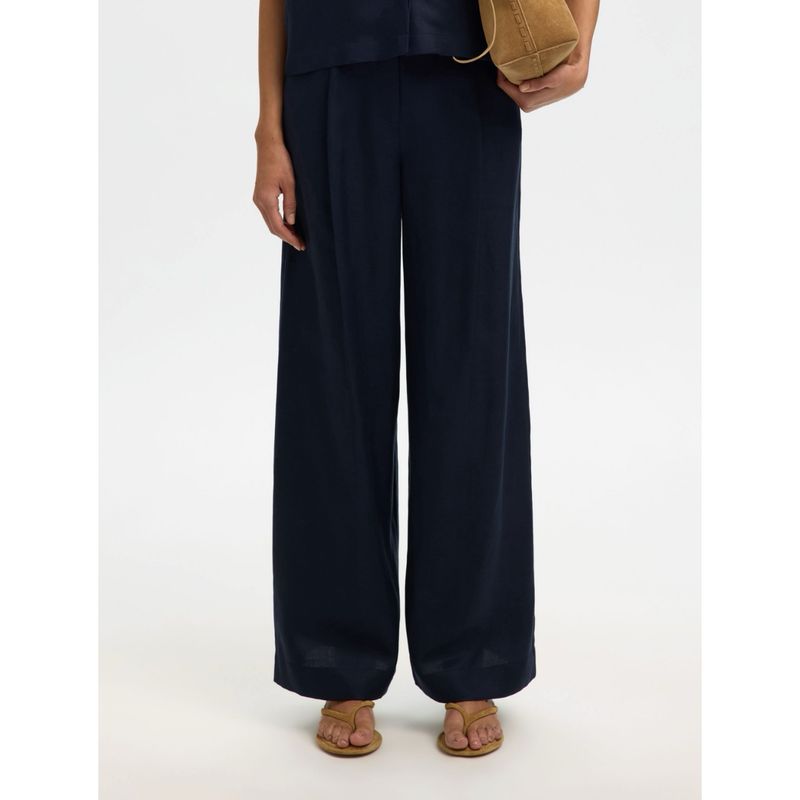 Lyra wide linnen blend pant