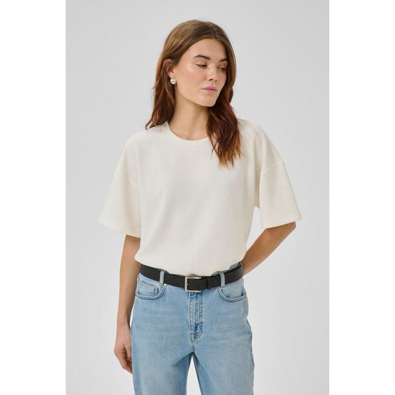 Helle boxy blouse snow white