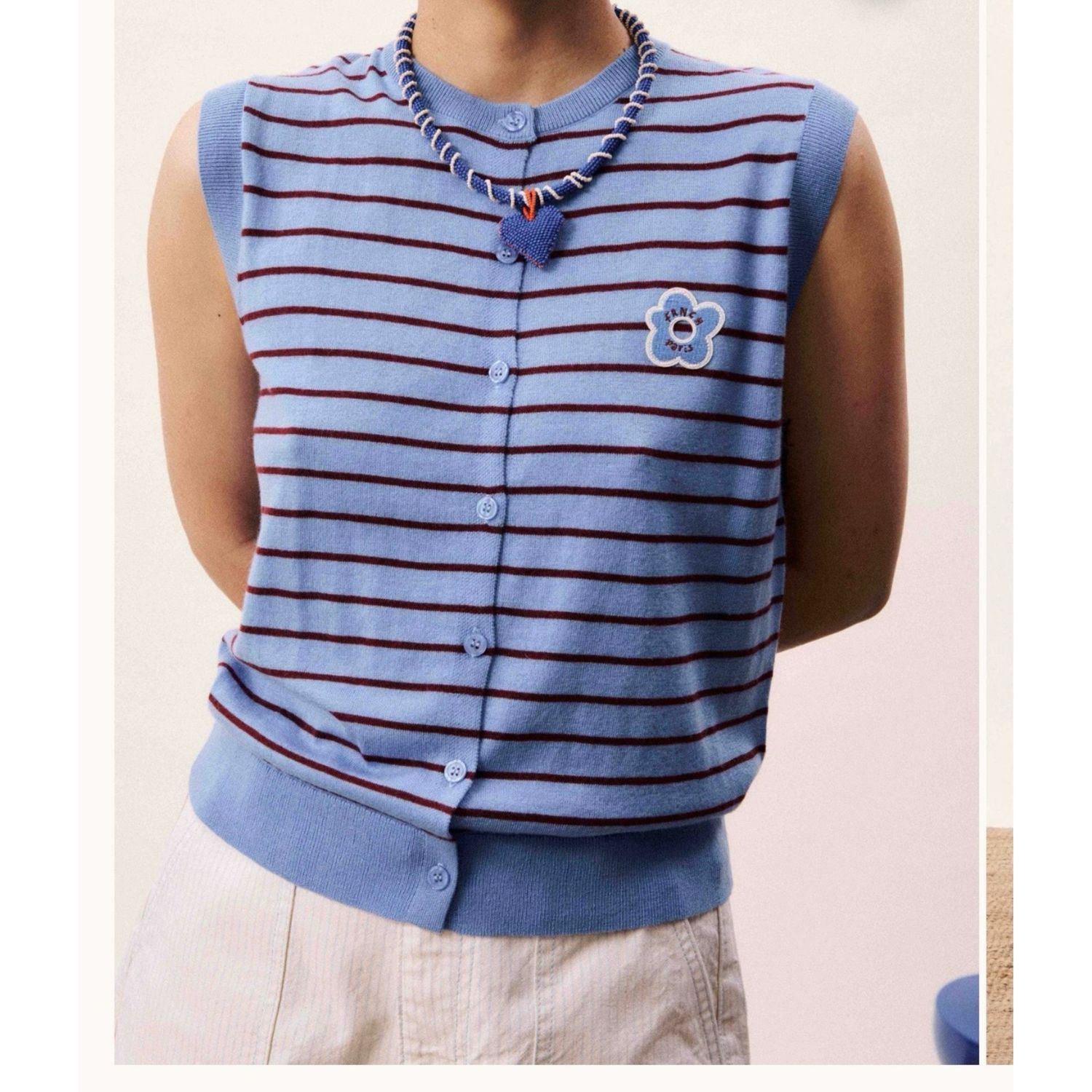 Cardigan glacier blue lavande