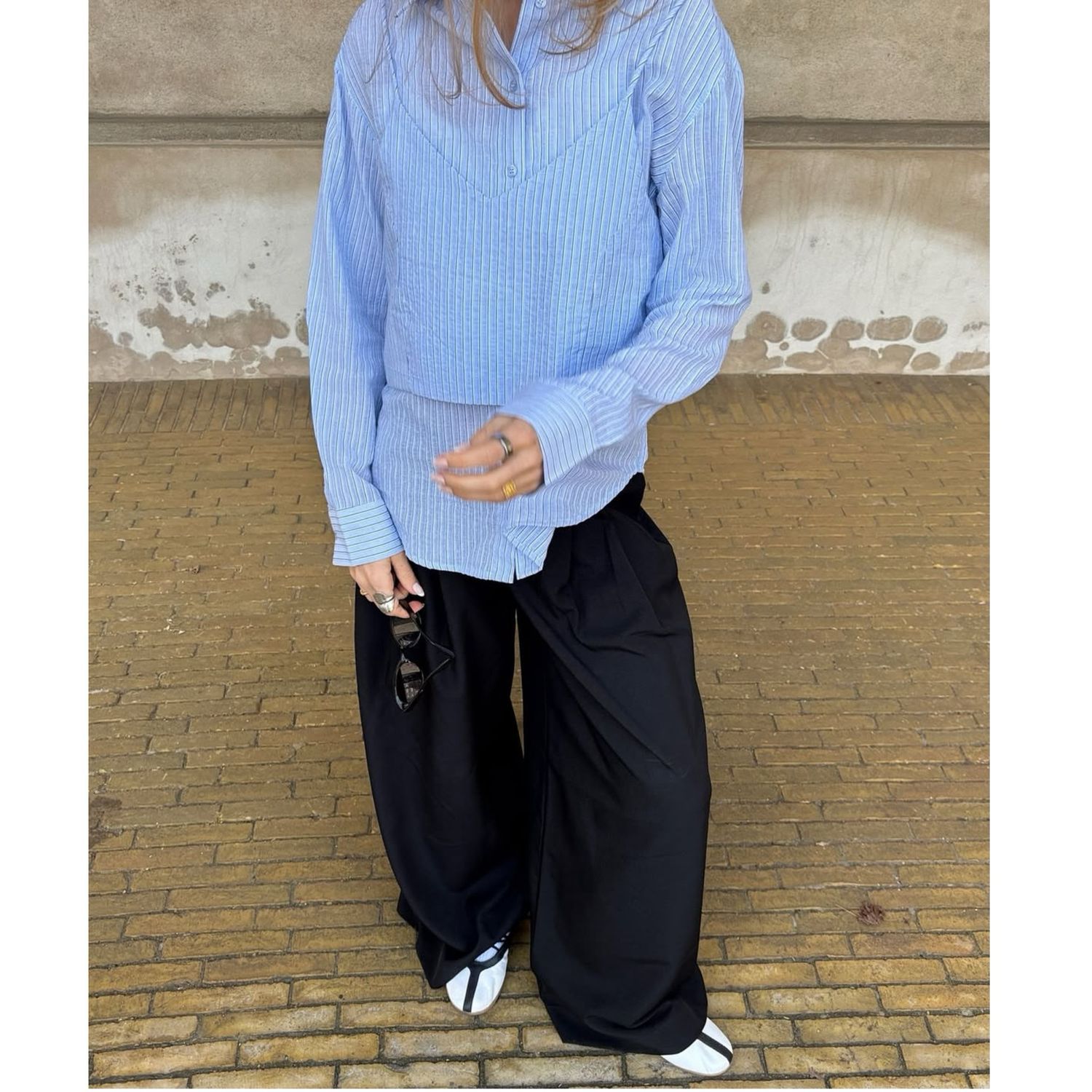 Aulora stripe blouse