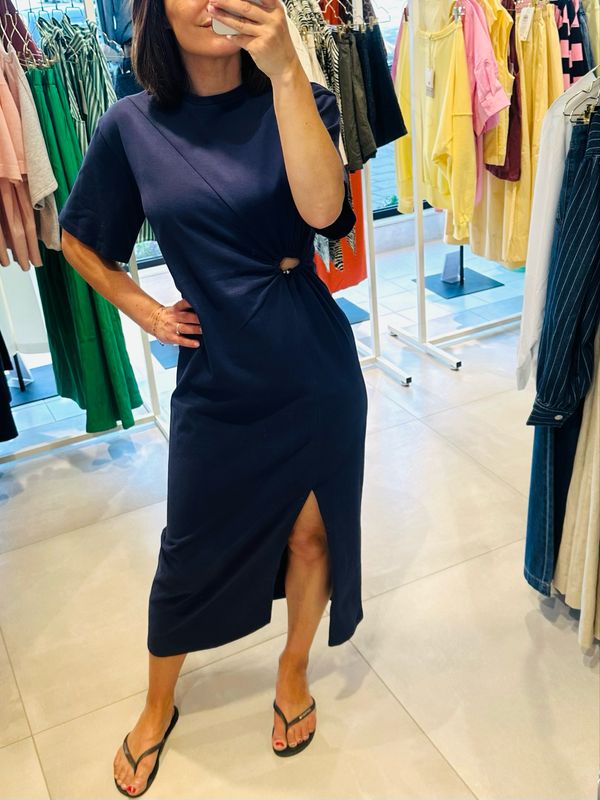 Dewel blauwe tshirt dress CKS