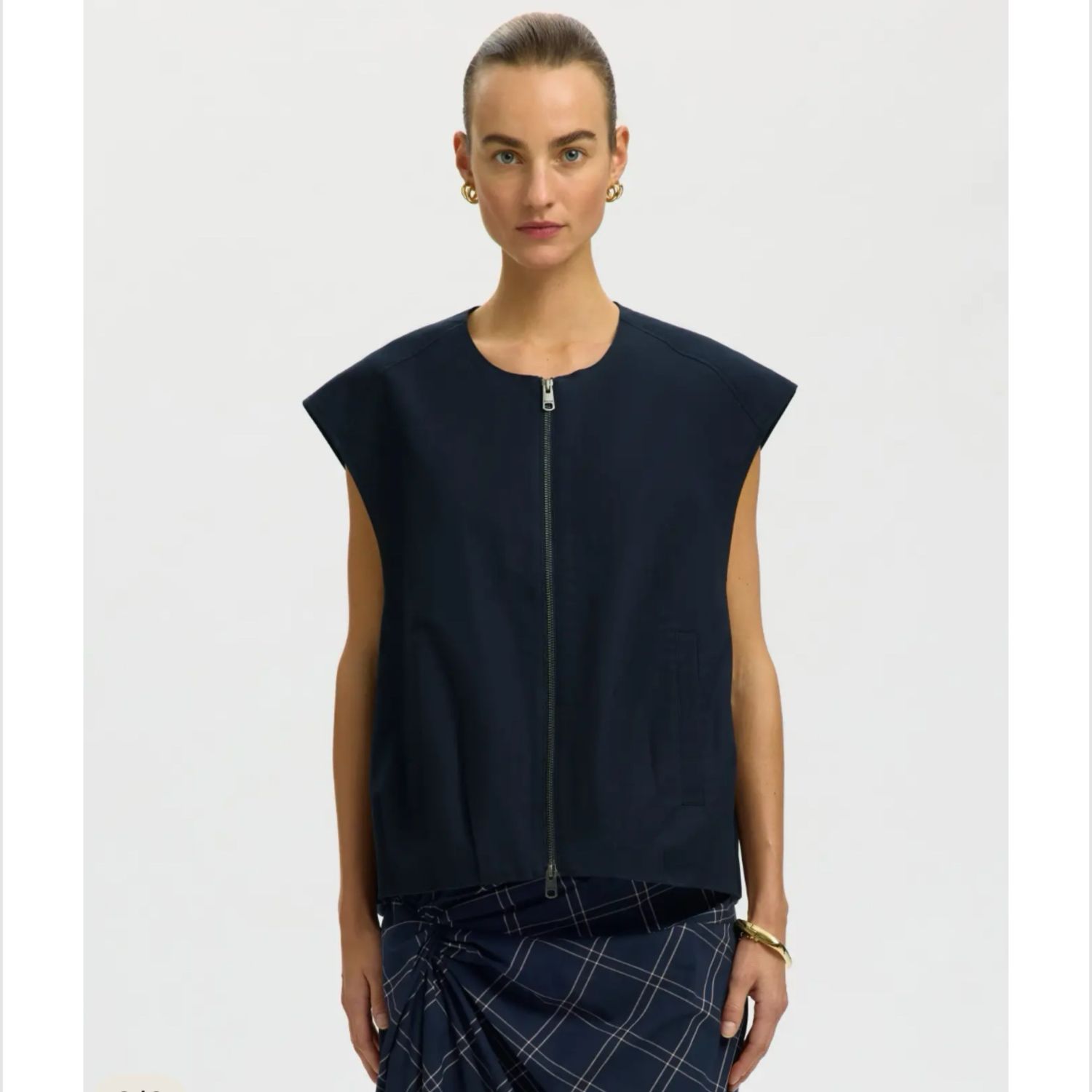 Kylie dark sapphire vest SELECTED