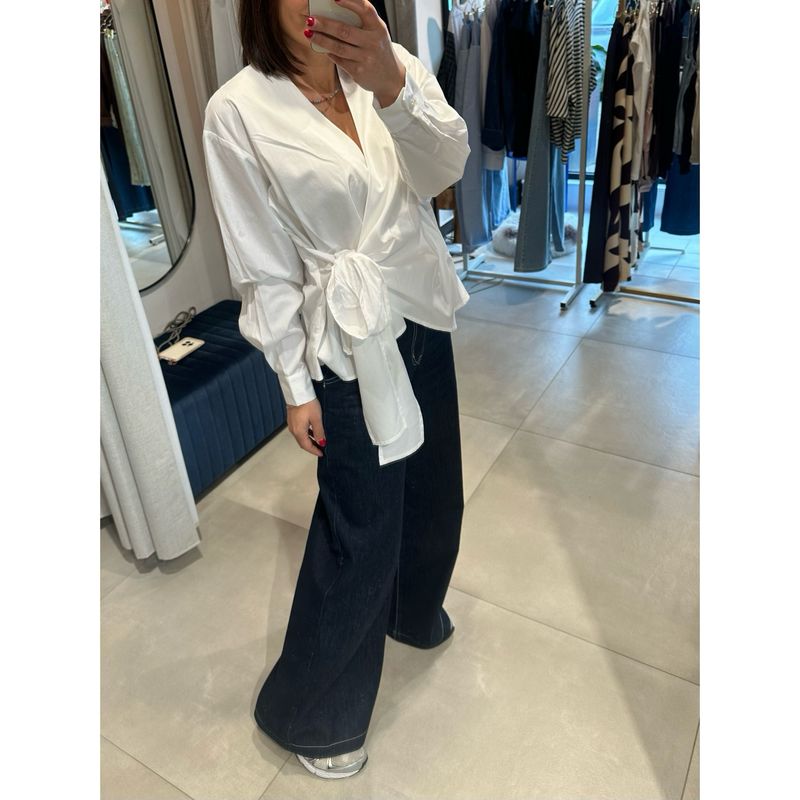 Top lunaqua wit FRNCH