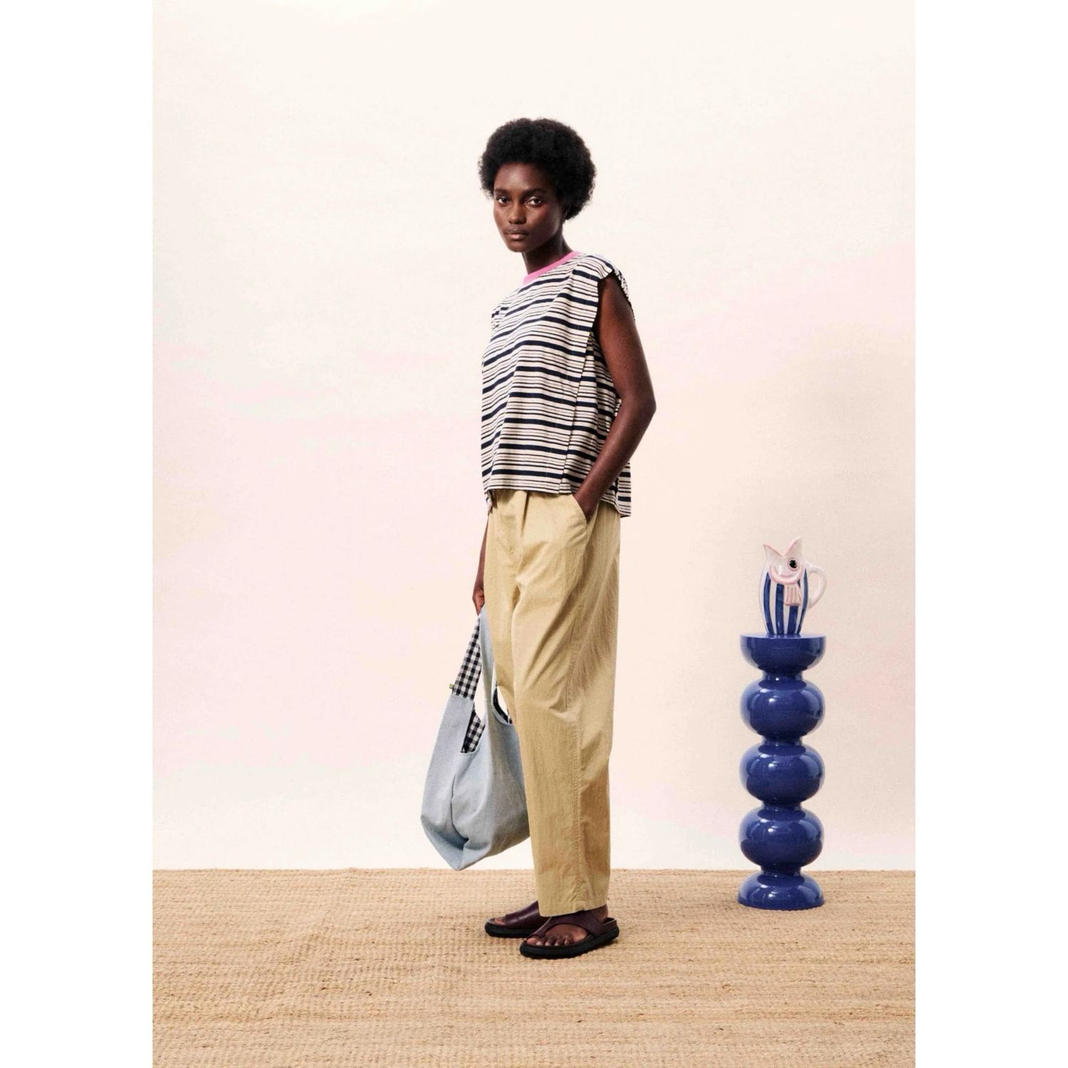 Siroka top blue marine FRNCH