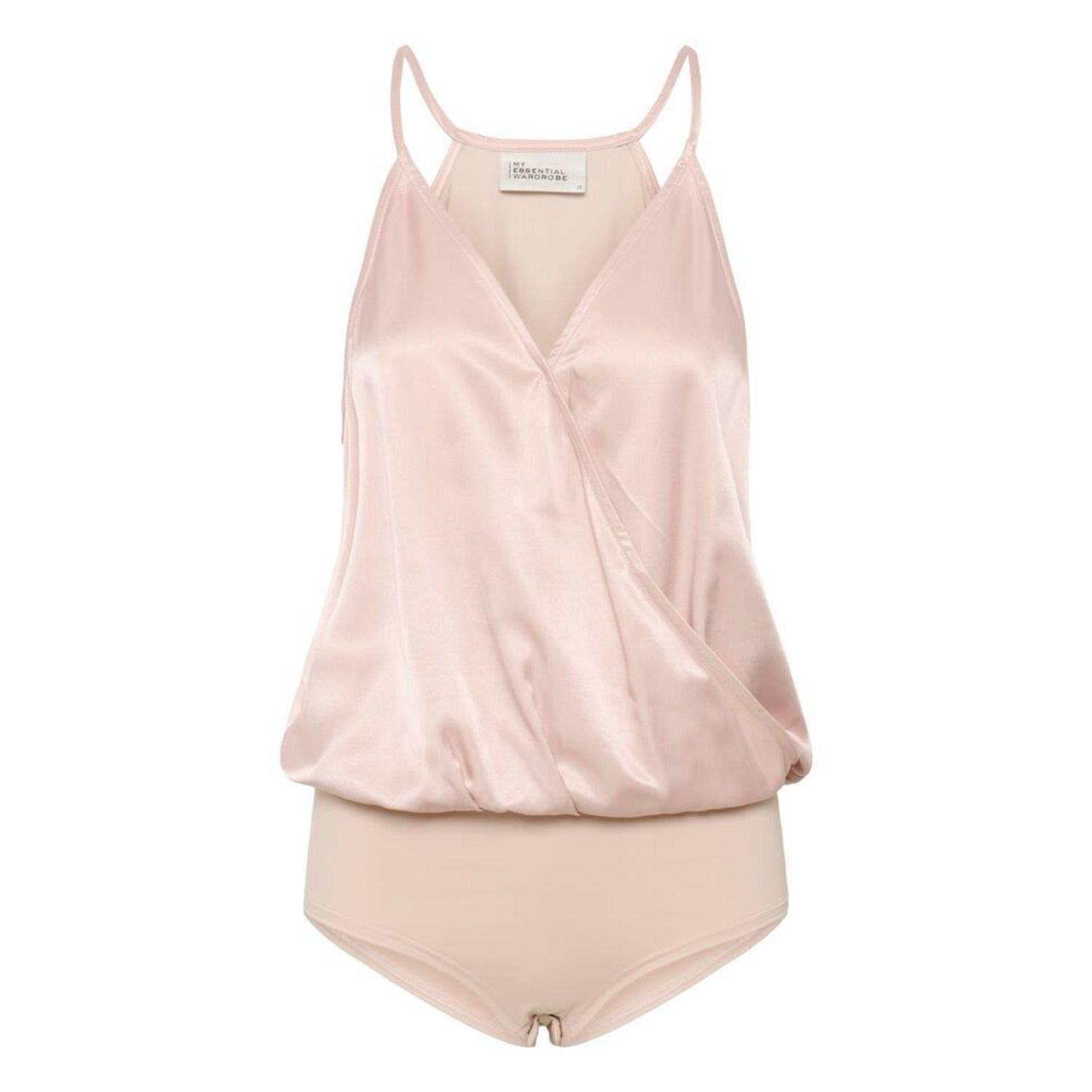 Estelle wrap bodystocking rose