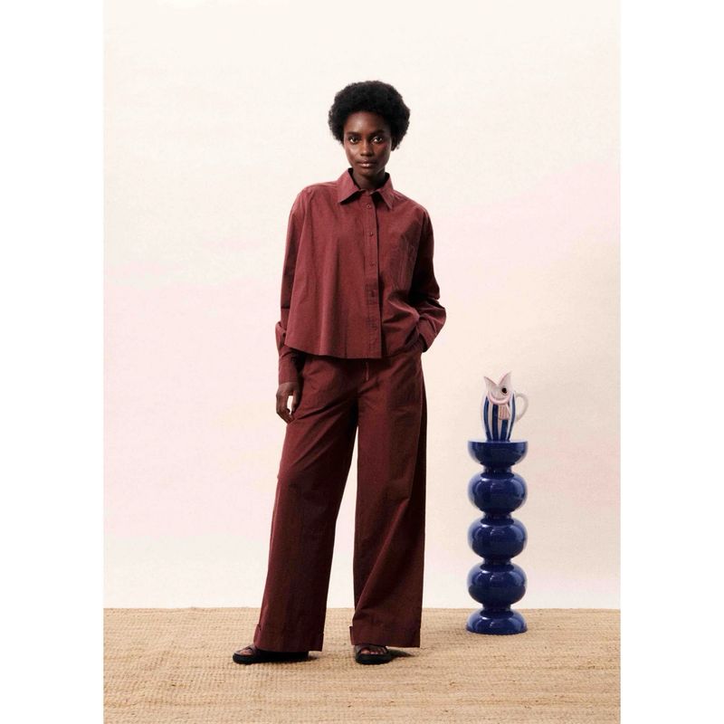 Pantalon uluna bordeaux