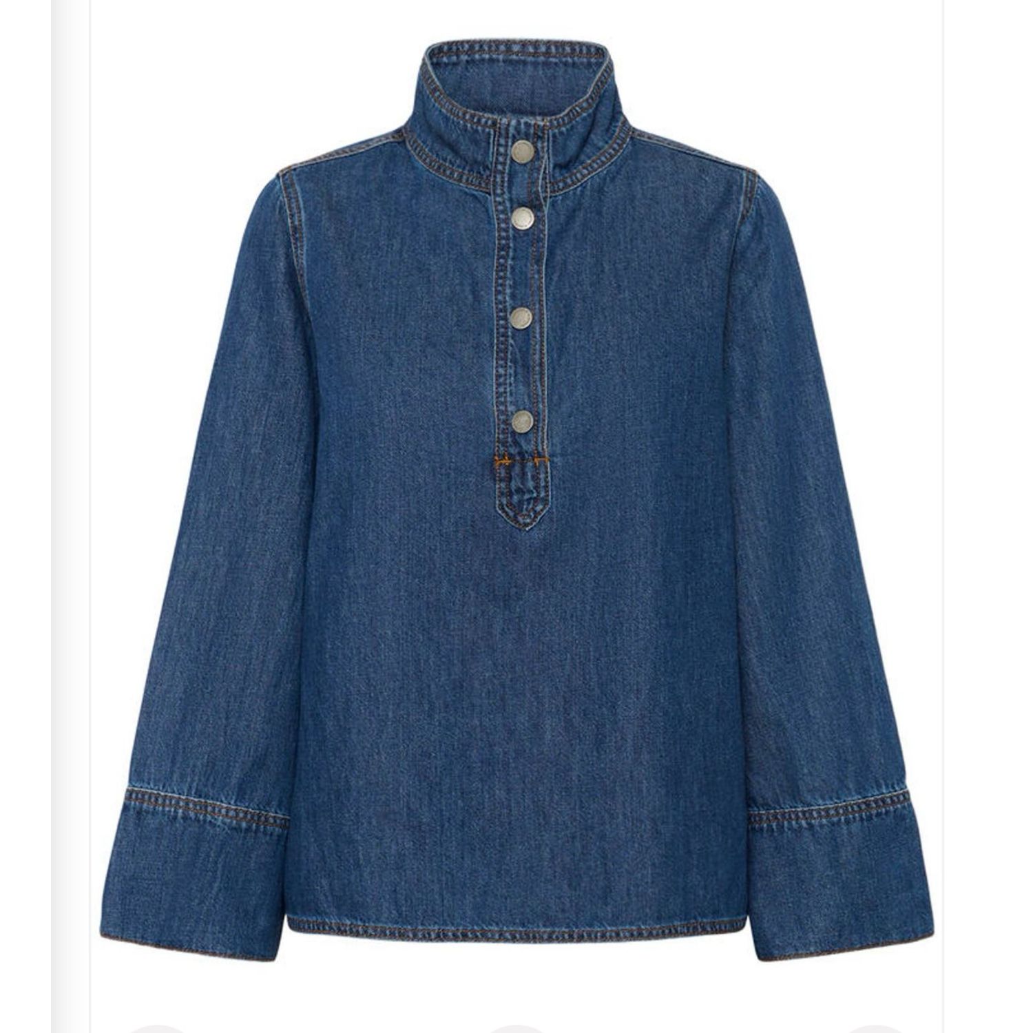 Hilma boxy jeans blouse