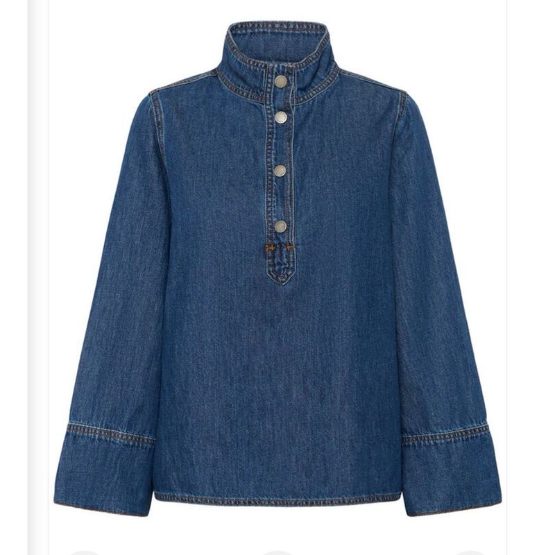 Hilma boxy jeans blouse