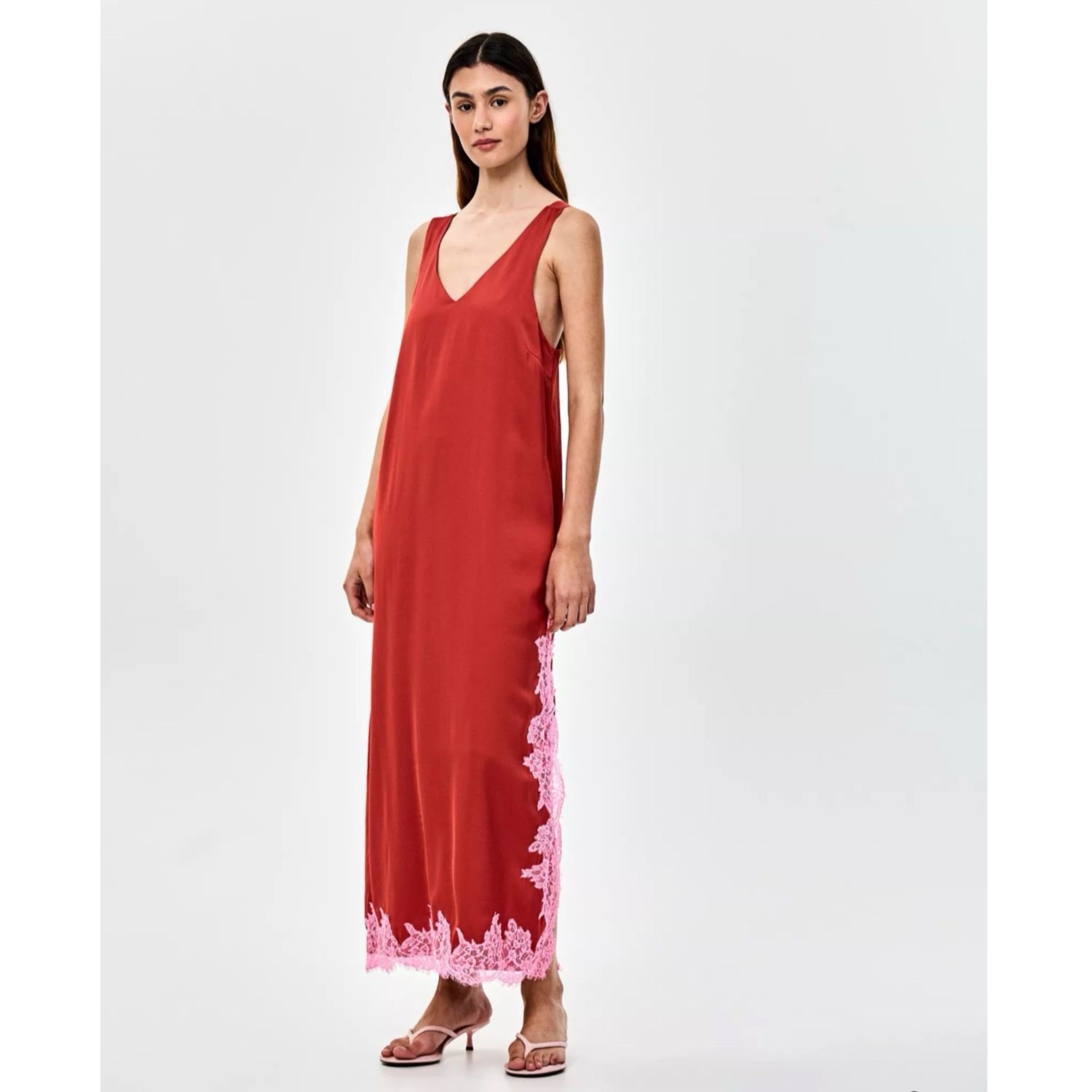 Dashing dress donkerrood/pink