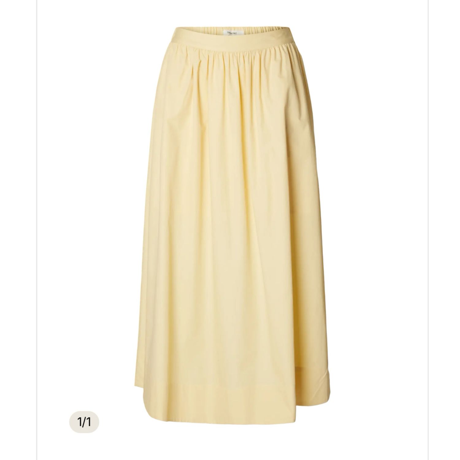 Blair ankle split skirt lemon SELECTED