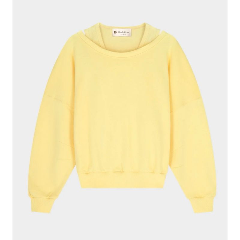 Sweater + top Adeline yellow BLACK ROSE
