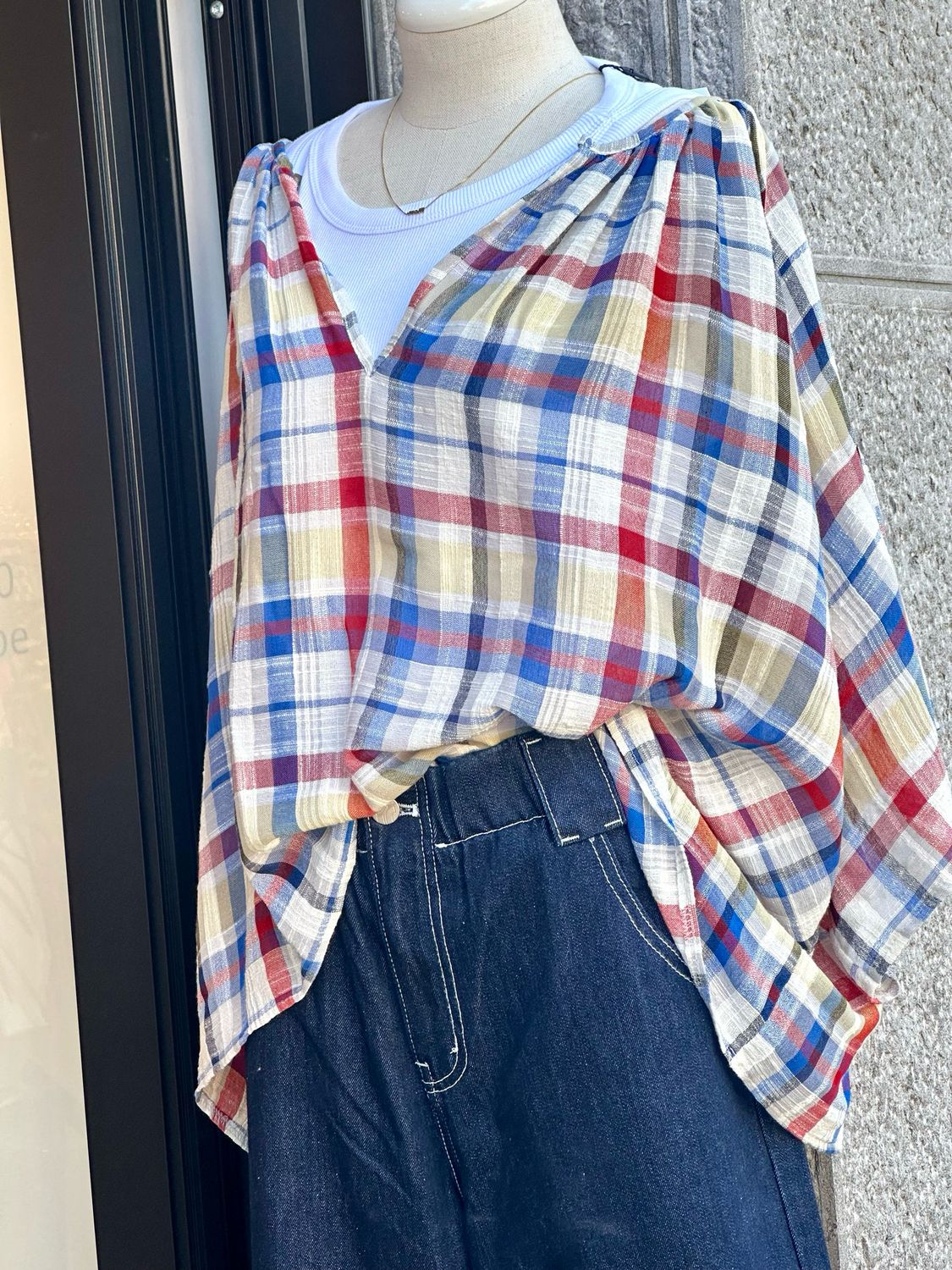 Top Lomoni carreaux BLACK ROSE