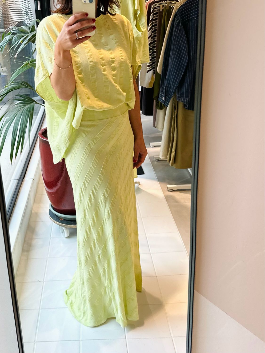 Skirt Leila lime BLACK ROSE
