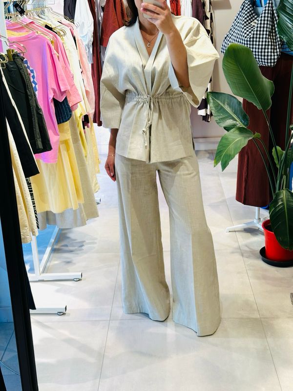 Pants larone limono beige