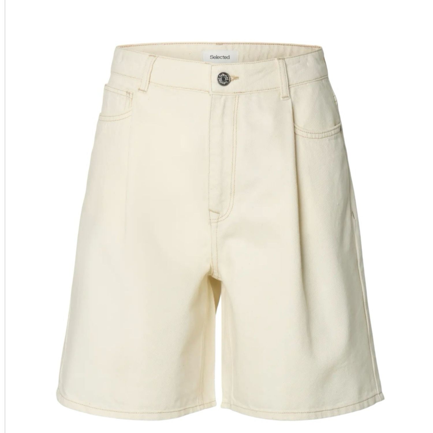 Tenna wide denim shorts SELECTED
