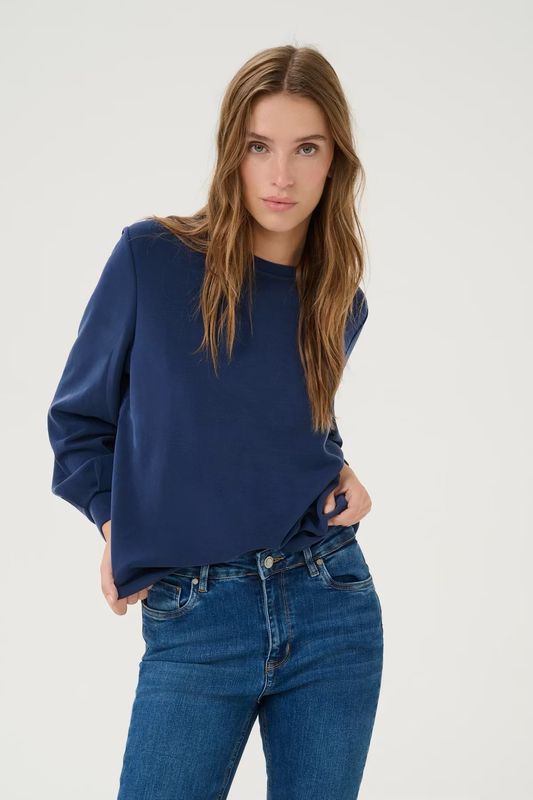 The sweat sweater blue MY ESSENTIAL WARDROBE