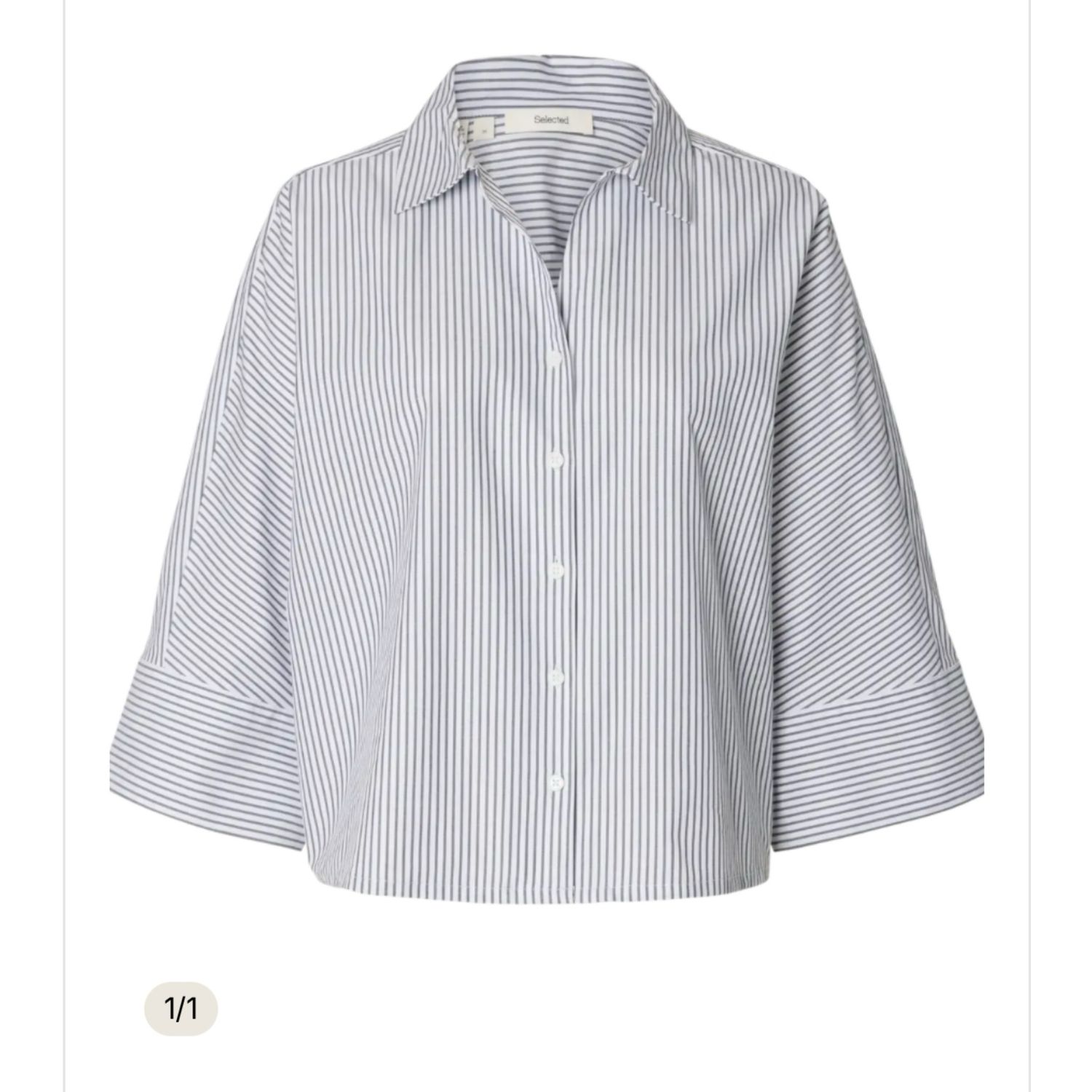 Emilia oversized shirt striped SELECTED