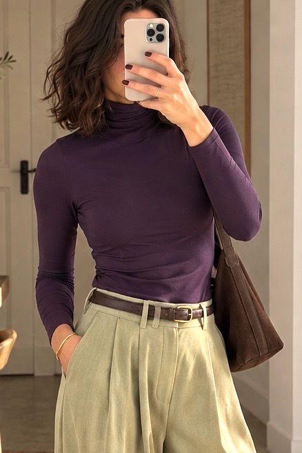 Ina basic souspull Deep purple MBYM