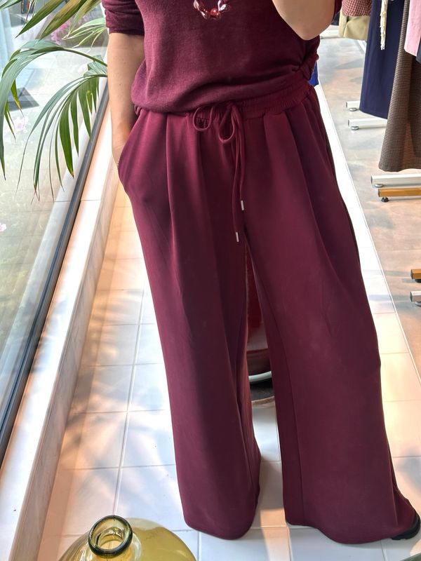 Tenny Katrina Jogging Pant Bordeaux SELECTED