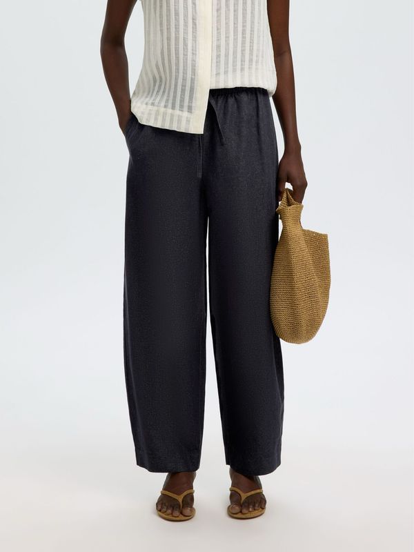 Loose barrel willow cotton blendpant SELECTED