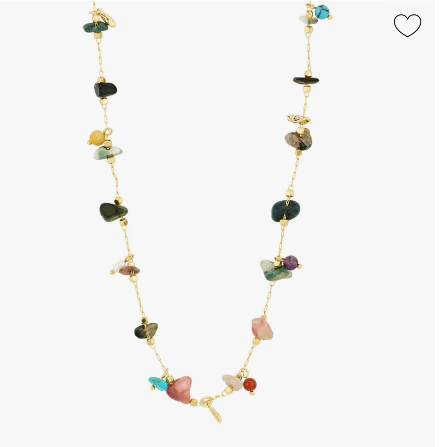 HERE necklace gold plated/multi