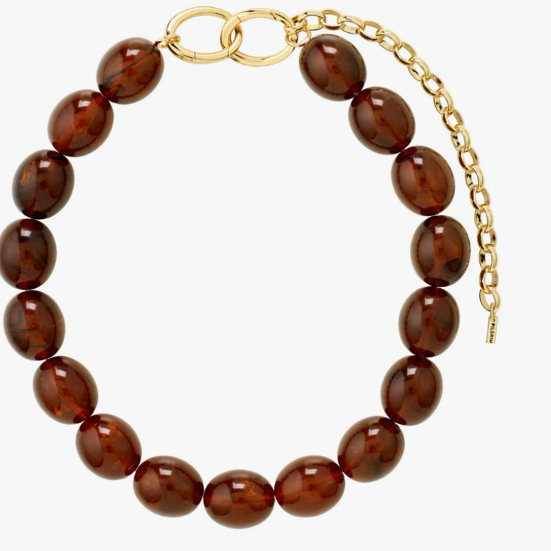 STILL necklace brown PILGRIM