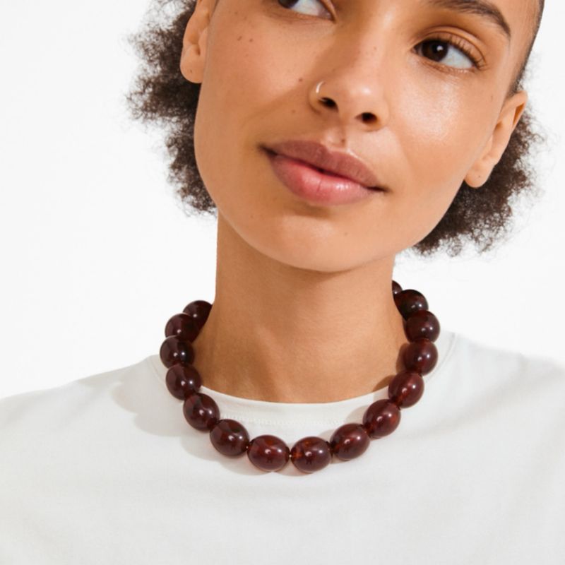 STILL necklace brown PILGRIM