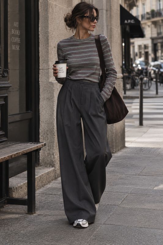 Tee grigio stripe ELEH