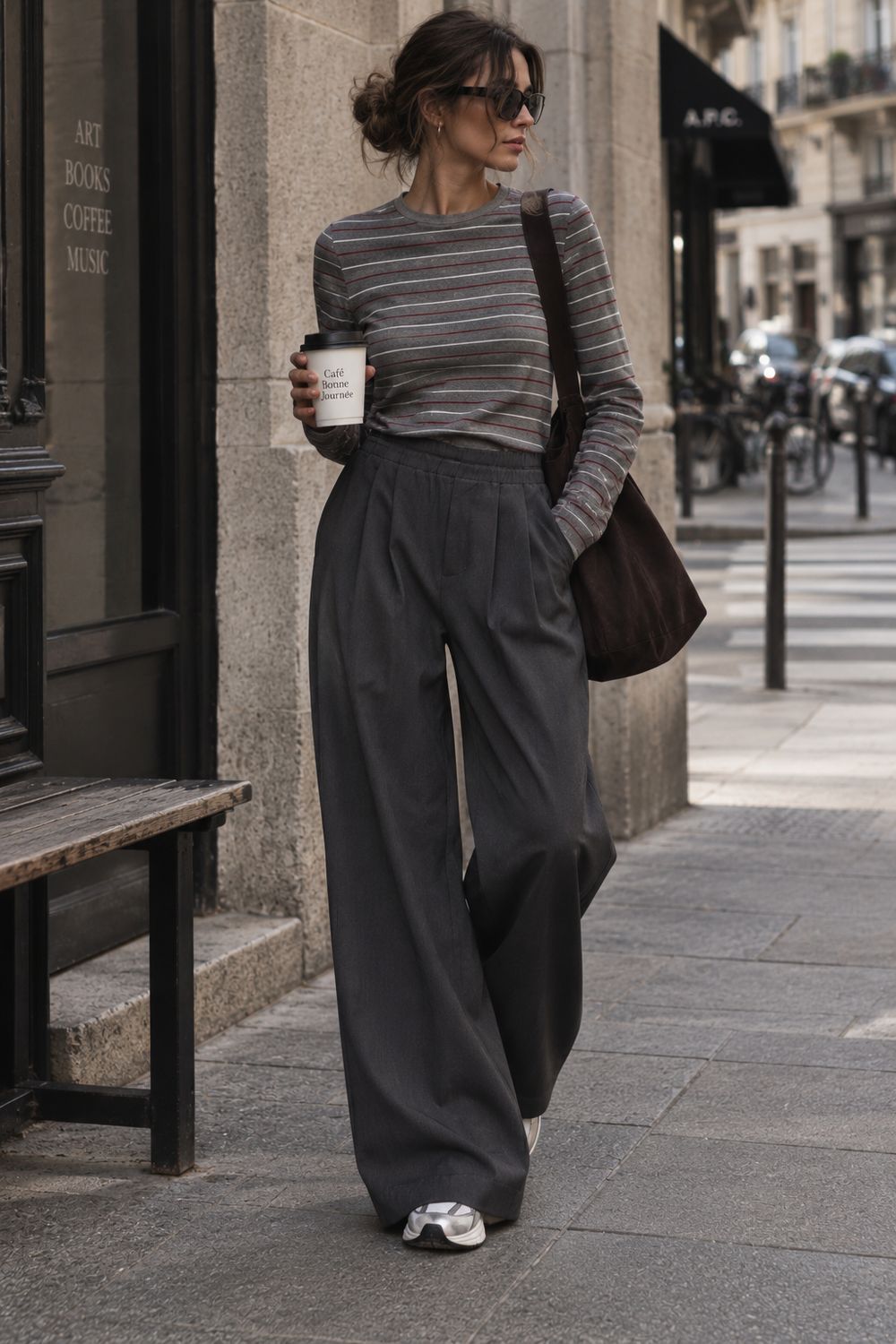 Tee grigio stripe ELEH