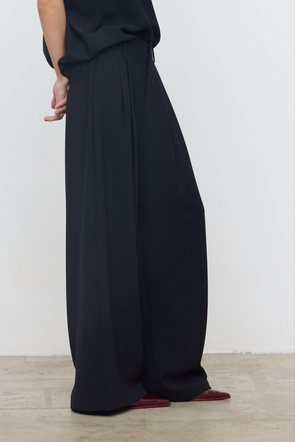 Zwarte gekleede broek ELEH