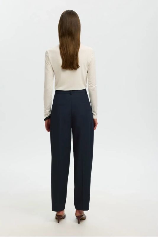 Barrel signe pant dark sapphire SELECTED