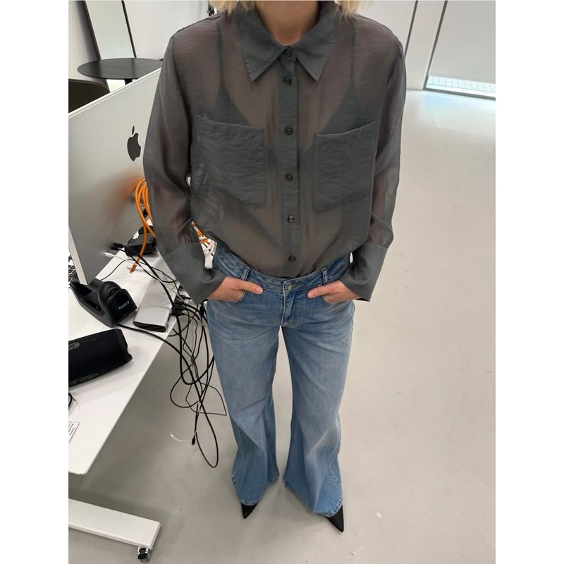 Smilla shirt dark shadow MY ESSENTIAL WARDROBE