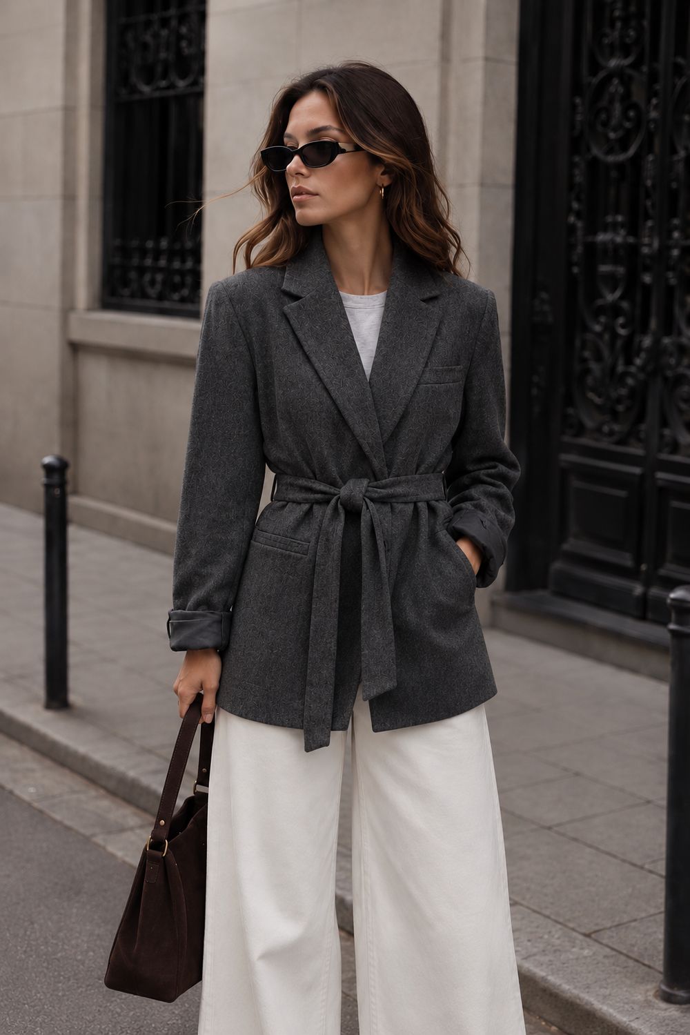 Layla blazer dark grey melange MY ESSENTIAL WARDROBE