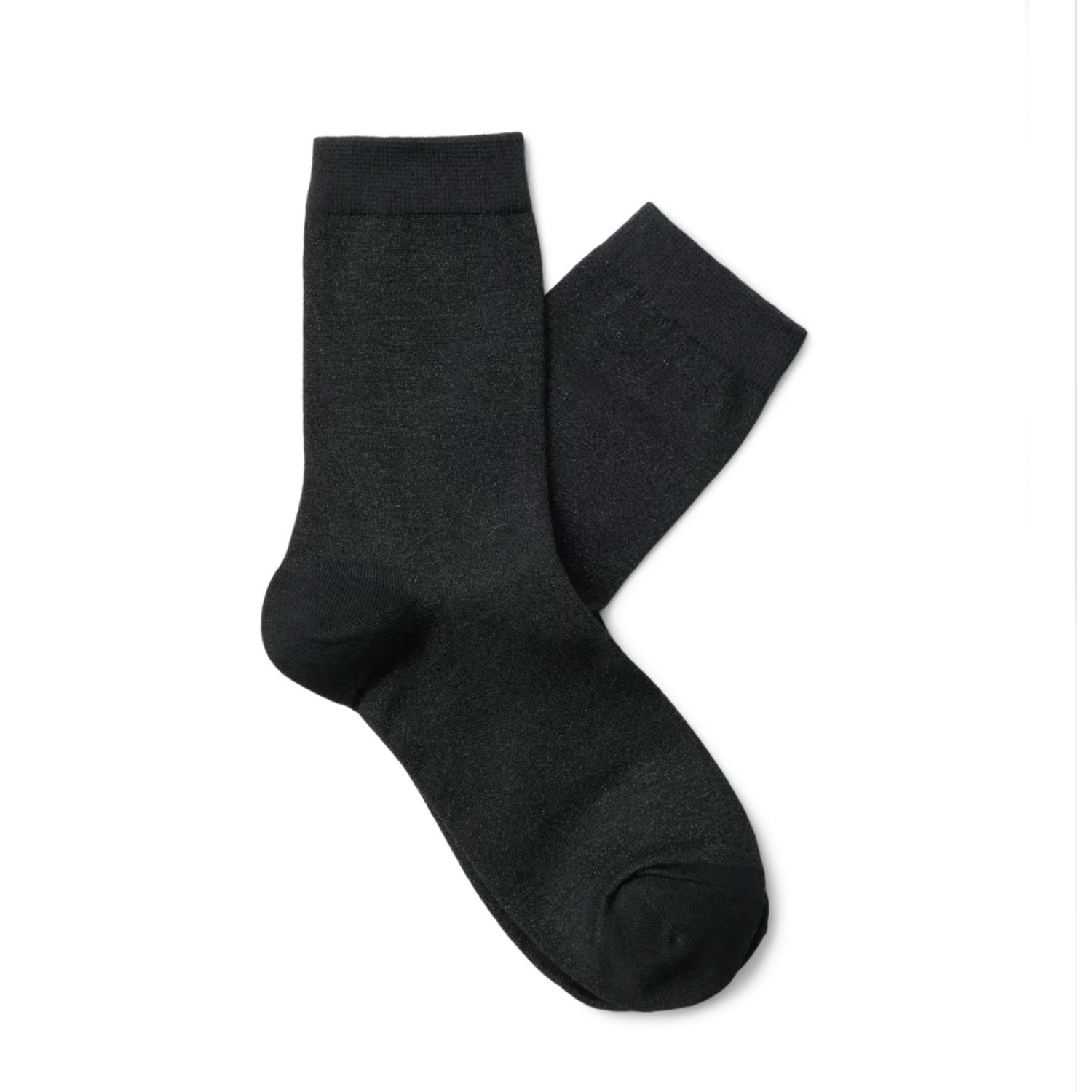 Kim sock glitter black SELECTED