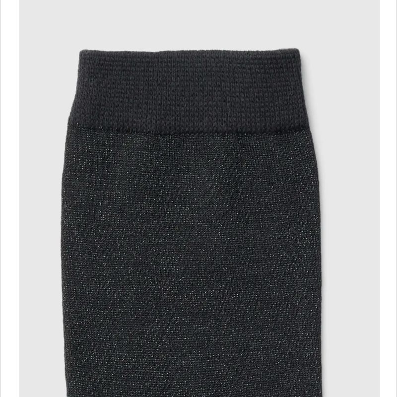 Kim sock glitter black SELECTED