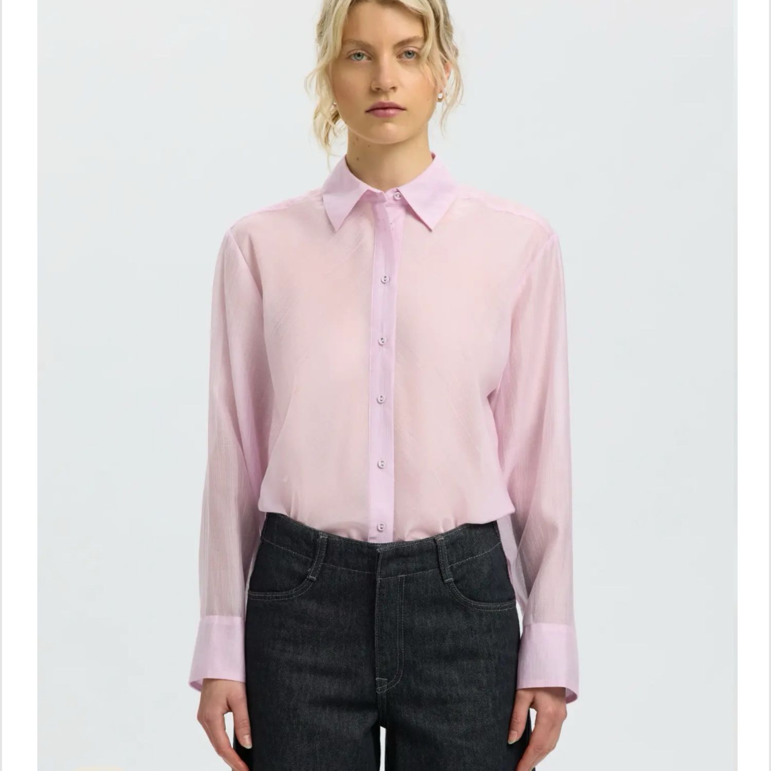 Connie relaxed shirt winsome orxhid SELECTED