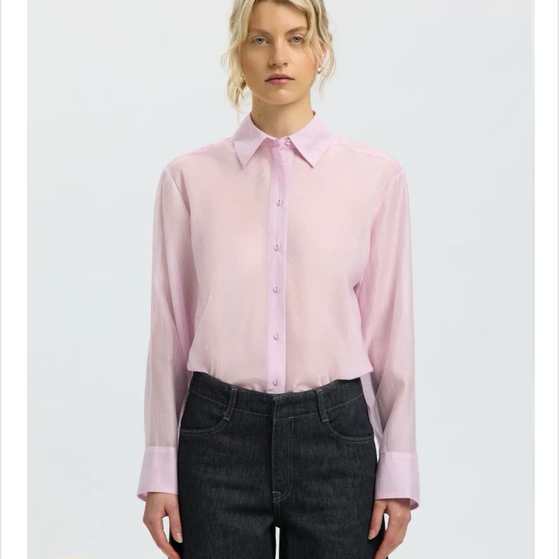 Connie relaxed shirt winsome orxhid SELECTED