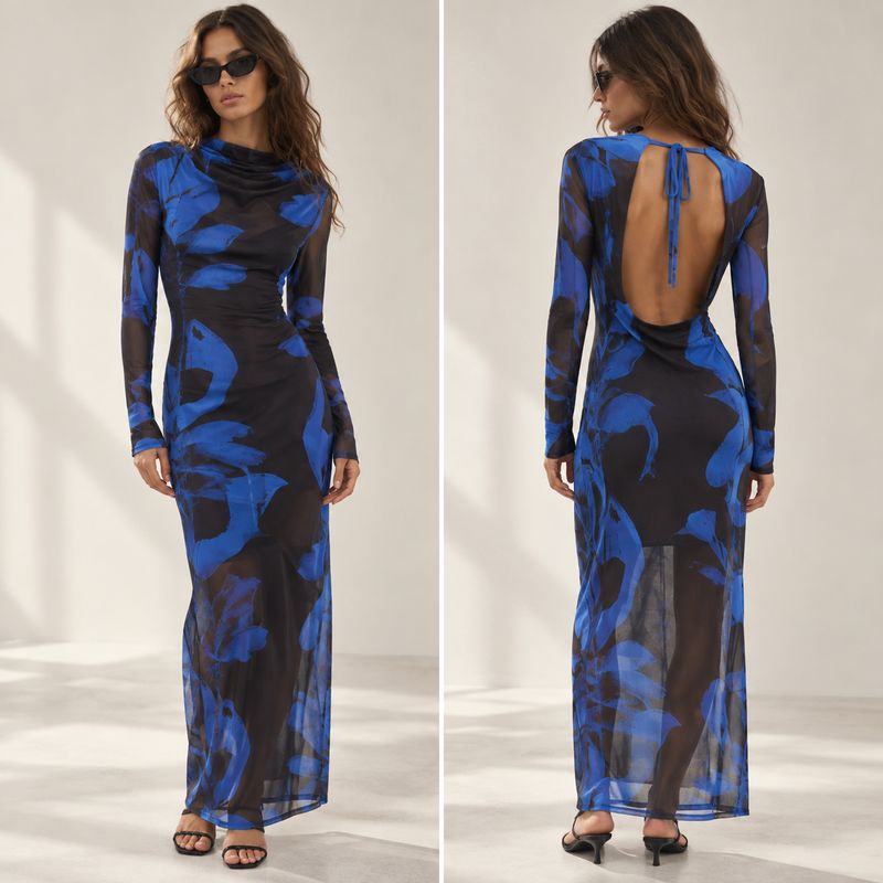 Robe Louis delphnium JIJI STUDIO