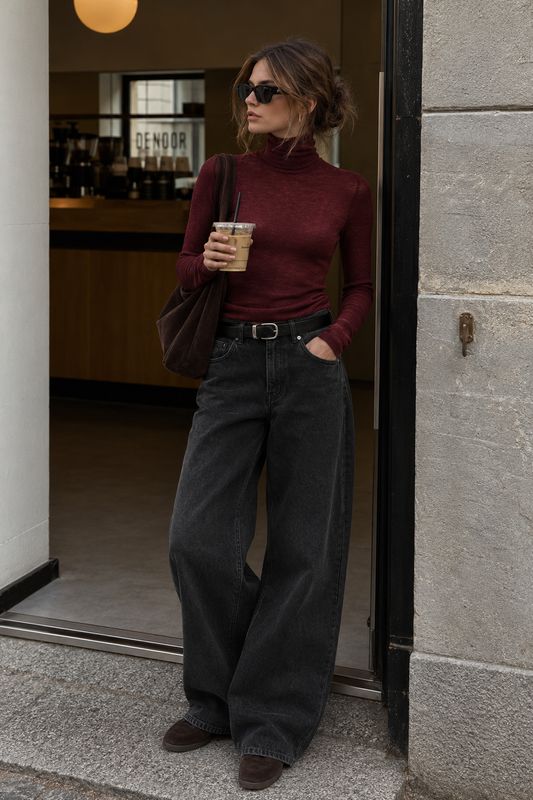 Wendy wool knit tawny port SELECTED