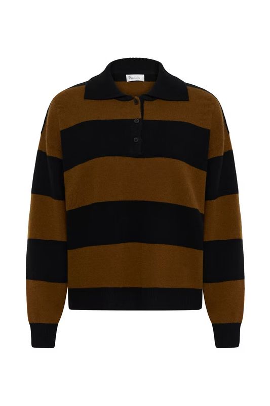Jola knit polo bison black MY ESSENTIAL WARDROBE