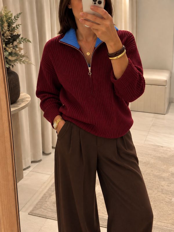 Pull kuju bordeaux FRNCH