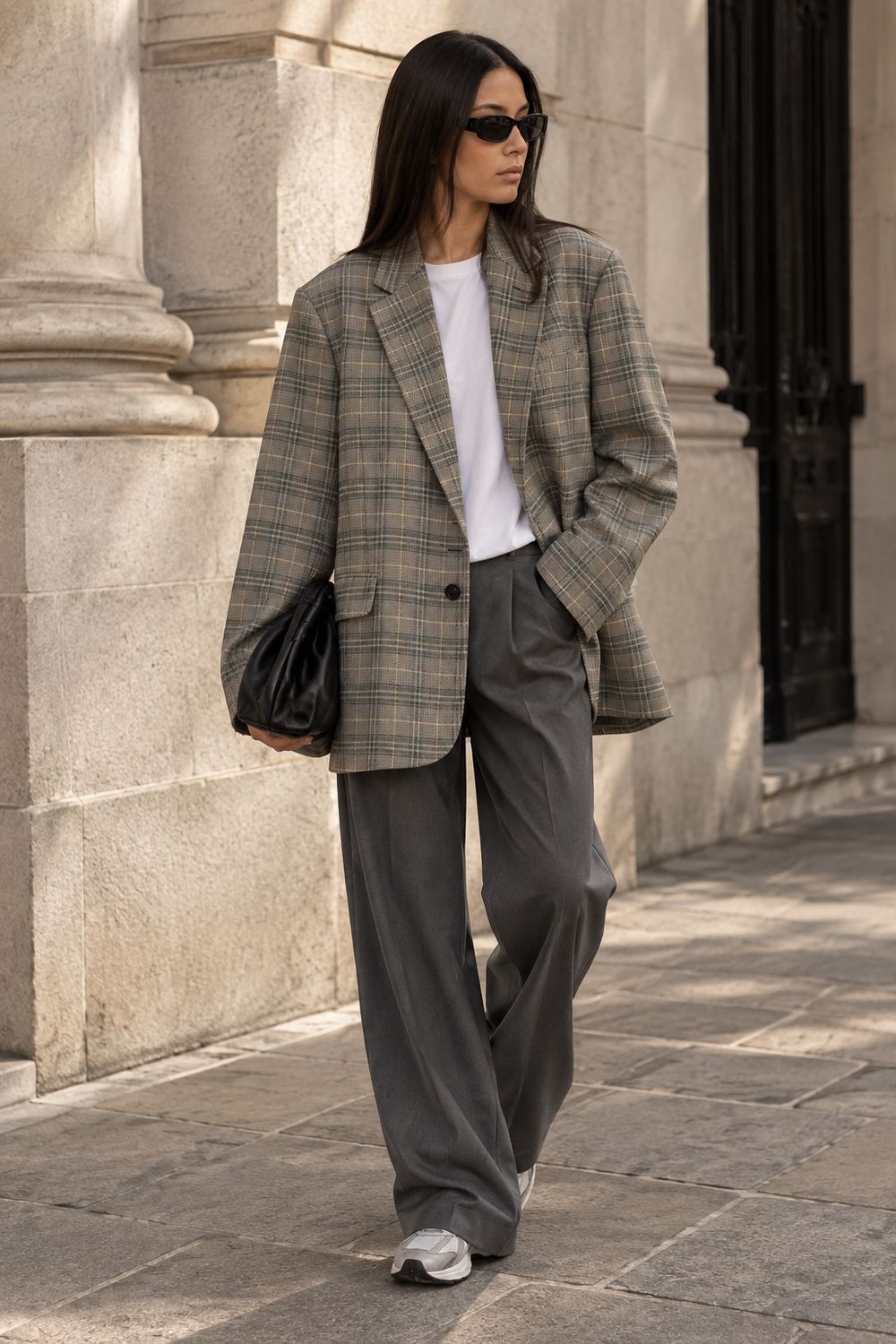 Arwen blazer black and white check EDITED
