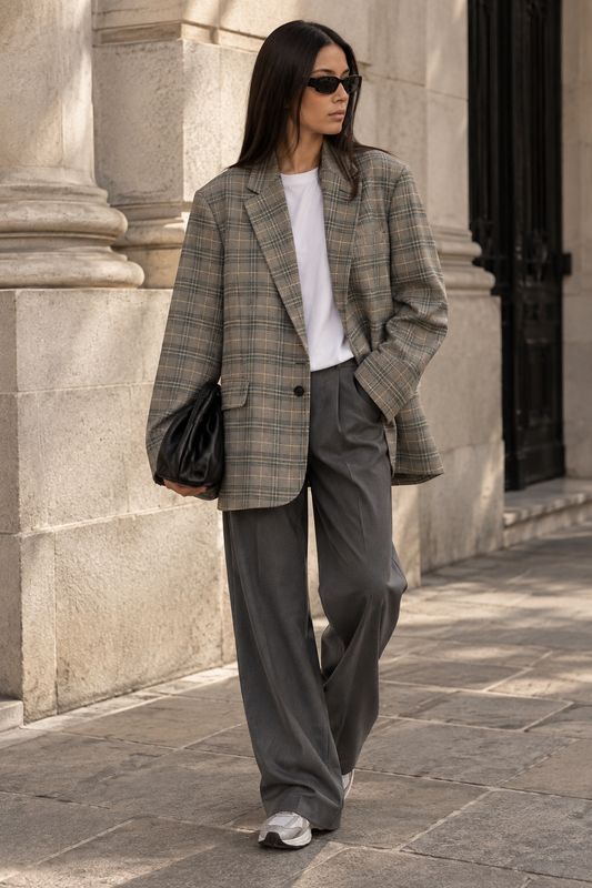 Arwen blazer black and white check EDITED
