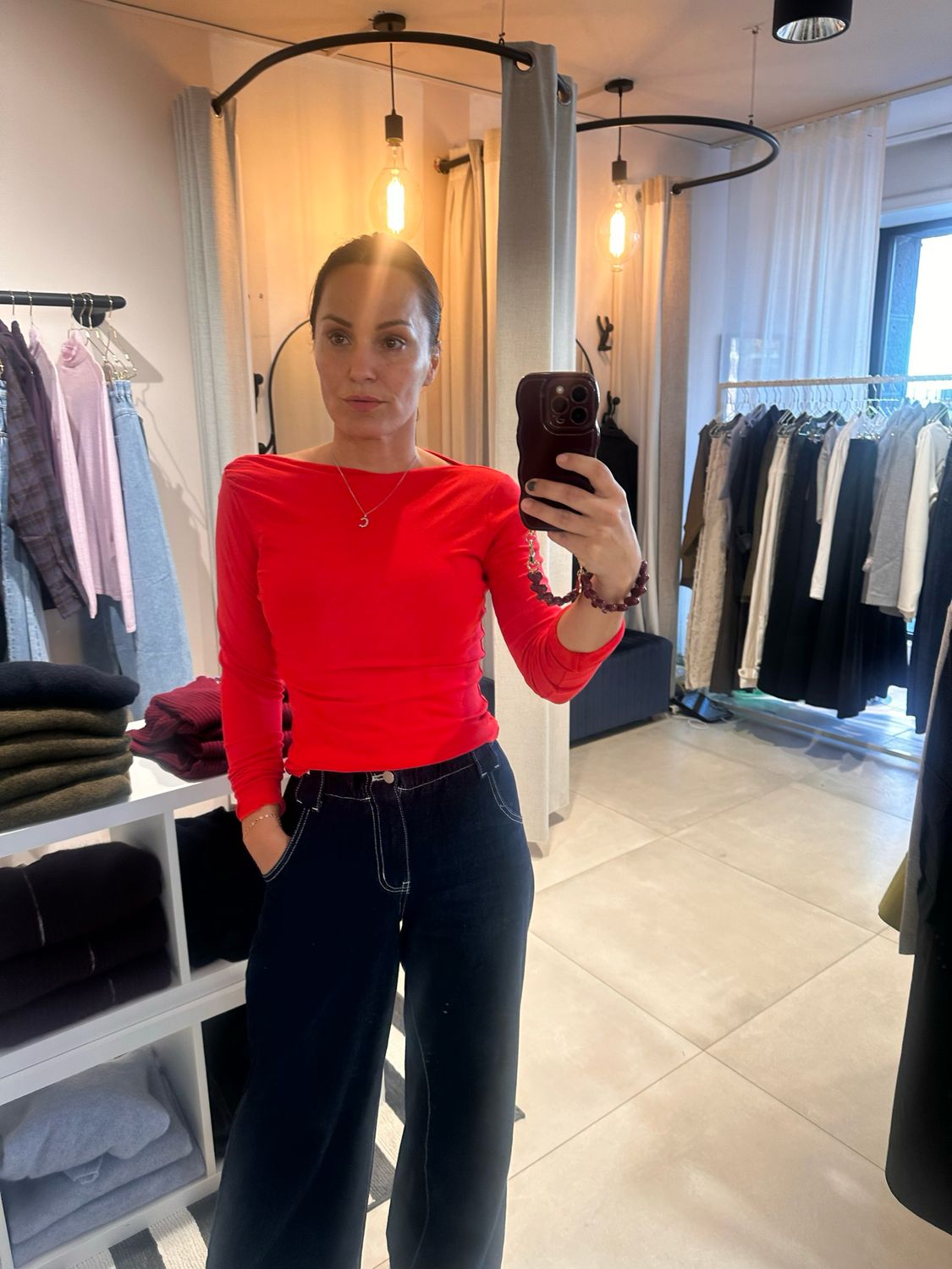 Julissa red aura top MBYM