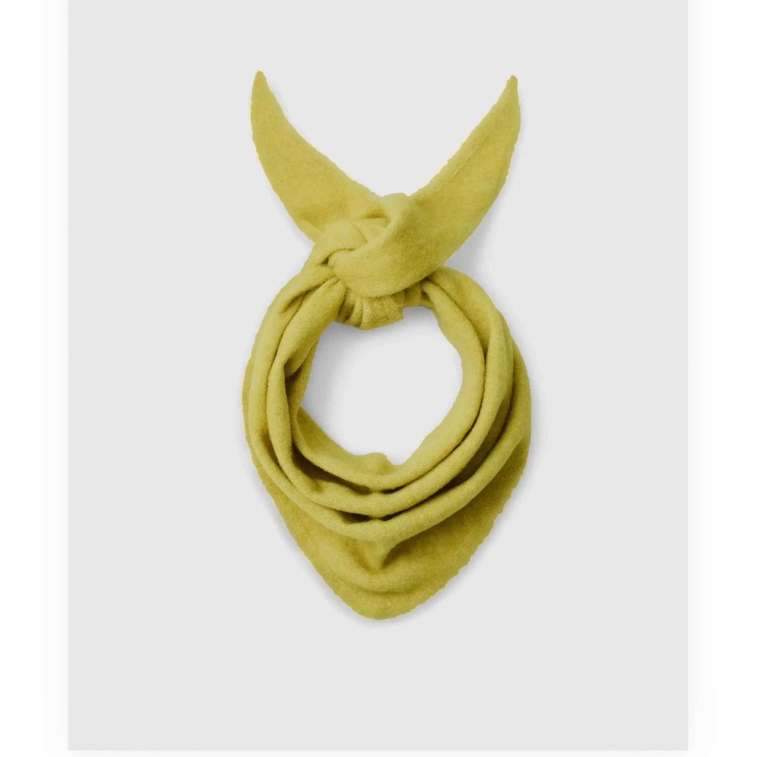 Lulu brushed wool scarf avocado oil SELECTED