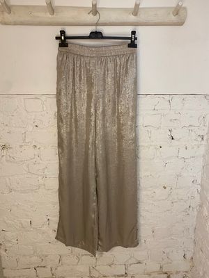 Broek - metallic zilver