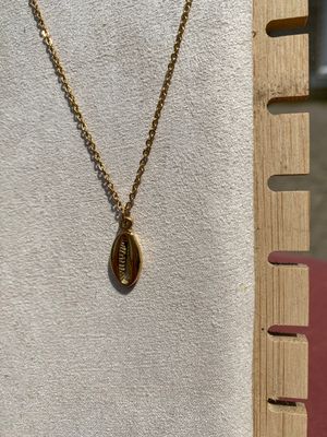 Ketting schelp - goud