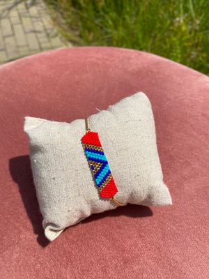 Armband - rood en blauw