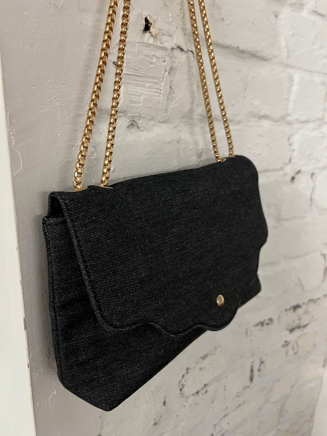 Handtasje ketting beige / jeans